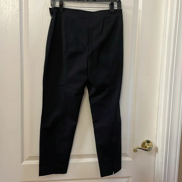 St. John Black Straight Leg Pants Size 4 - Picture 3 of 7